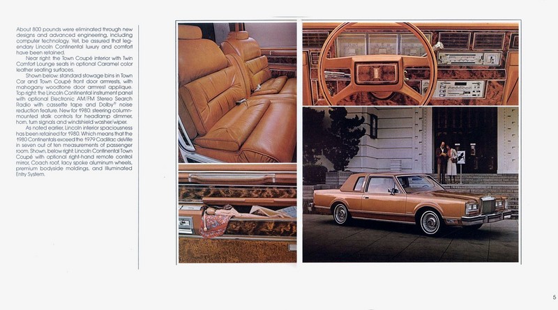1980 Lincoln Continental Brochure Page 11